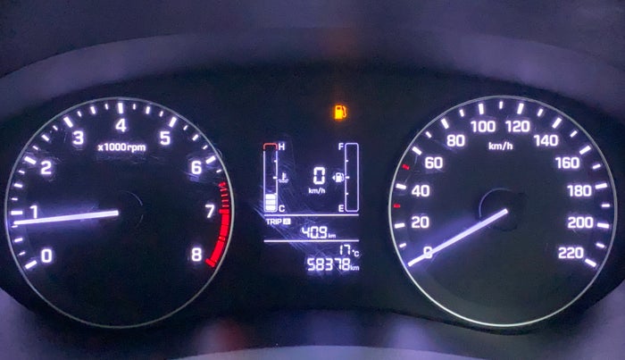 2017 Hyundai Elite i20 SPORTZ 1.2, Petrol, Manual, 58,378 km, Odometer Image