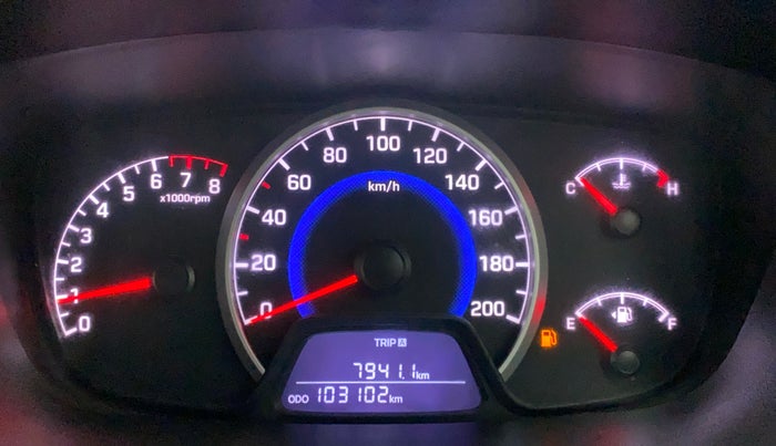 2018 Hyundai Grand i10 MAGNA 1.2 KAPPA VTVT, Petrol, Manual, 1,03,102 km, Odometer Image