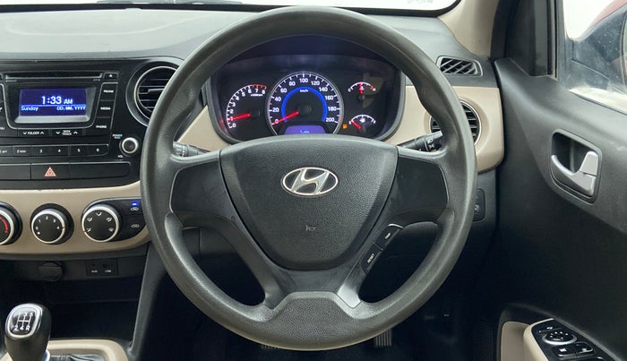 2014 Hyundai Grand i10 SPORTZ 1.2 KAPPA VTVT, Petrol, Manual, 72,379 km, Steering Wheel Close Up