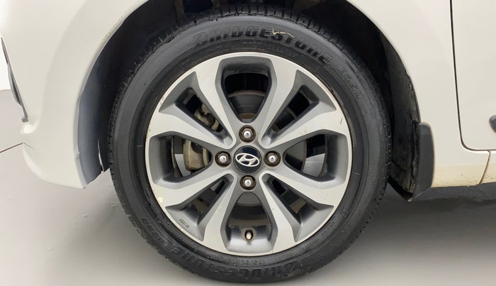 2014 Hyundai Xcent SX AT 1.2 (O), Petrol, Automatic, 91,339 km, Left Front Wheel