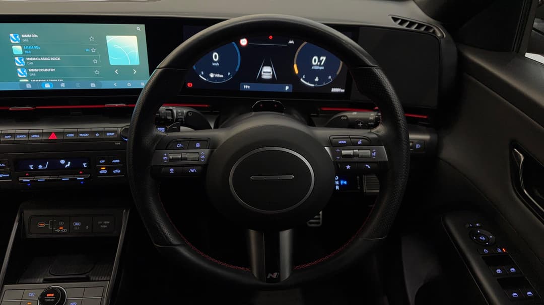 2023 Hyundai Kona N Line, Automatic, 22551 km, Steering Wheel Close-up