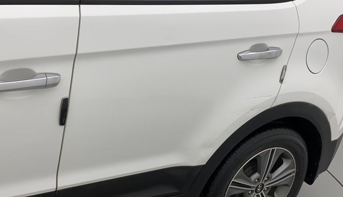 2016 Hyundai Creta SX PLUS AT 1.6 PETROL, Petrol, Automatic, 77,051 km, Rear left door - Slightly dented