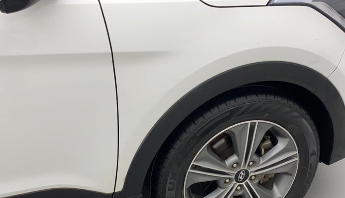 2016 Hyundai Creta SX PLUS AT 1.6 PETROL, Petrol, Automatic, 77,051 km, Right fender - Slightly dented