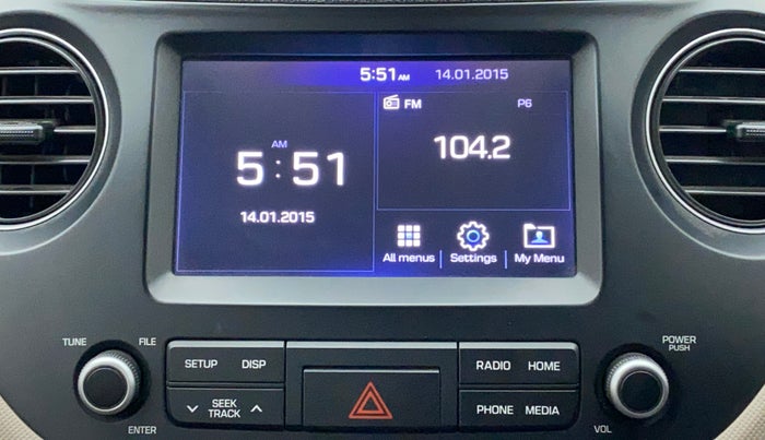 2018 Hyundai Xcent SX 1.2, Petrol, Manual, 24,699 km, Infotainment System