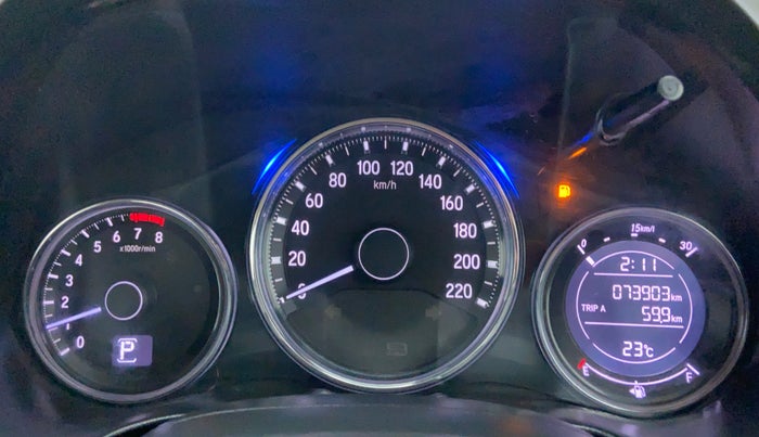 2017 Honda City ZX CVT, Petrol, Automatic, 73,786 km, Odometer View