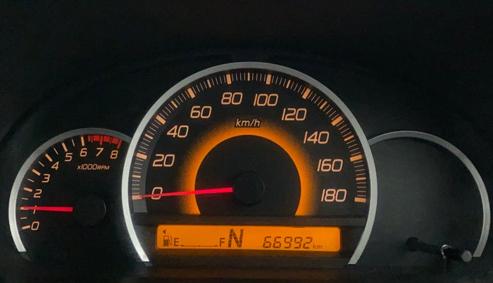 2016 Maruti Wagon R 1.0 VXI AMT, Petrol, Automatic, 66,992 km, Odometer Image
