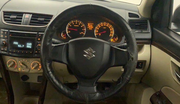 2013 Maruti Swift Dzire VXI REGAL EDITION, Petrol, Manual, 53,416 km, Steering Wheel Close Up
