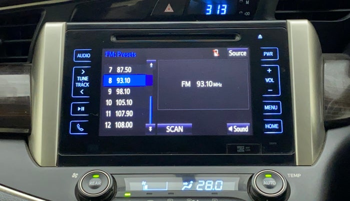 2019 Toyota Innova Crysta 2.8 ZX AT 7 STR, Diesel, Automatic, 90,337 km, Infotainment System
