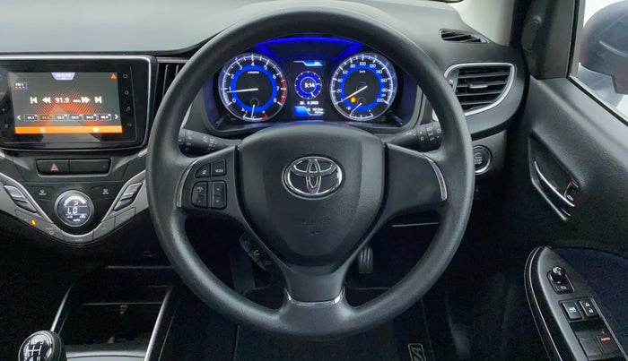 2020 Toyota Glanza G MT PETROL, Petrol, Manual, 490 km, Steering Wheel Close Up