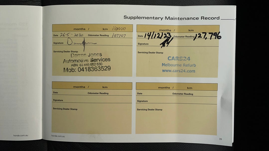 2012 Honda Accord V6 Luxury, Automatic, 127802 km, Service History