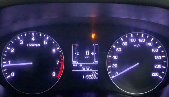 2016 Hyundai Elite i20 SPORTZ 1.2, Petrol, Manual, 1,19,228 km, Odometer Image