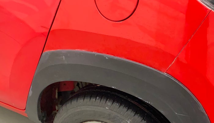 2019 Mahindra KUV 100 NXT K2 P 6 STR, Petrol, Manual, 65,820 km, Left quarter panel - Cladding has minor damage