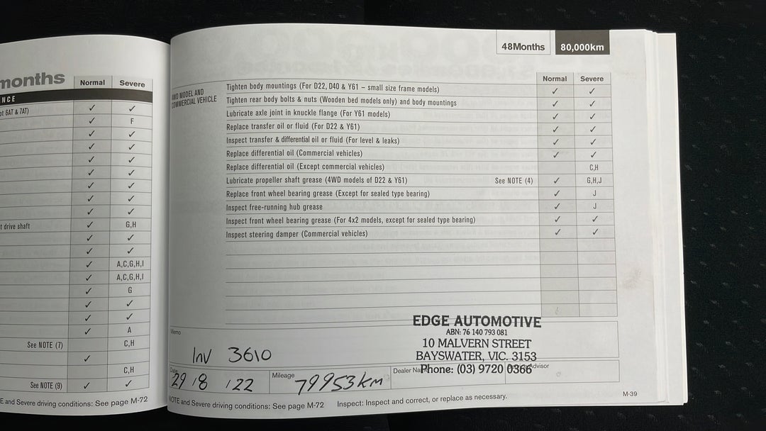 2016 Nissan Navara St (4x4), Automatic, 82420 km, Service History