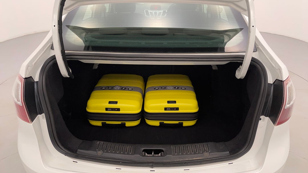 Boot Inside View with Luggage