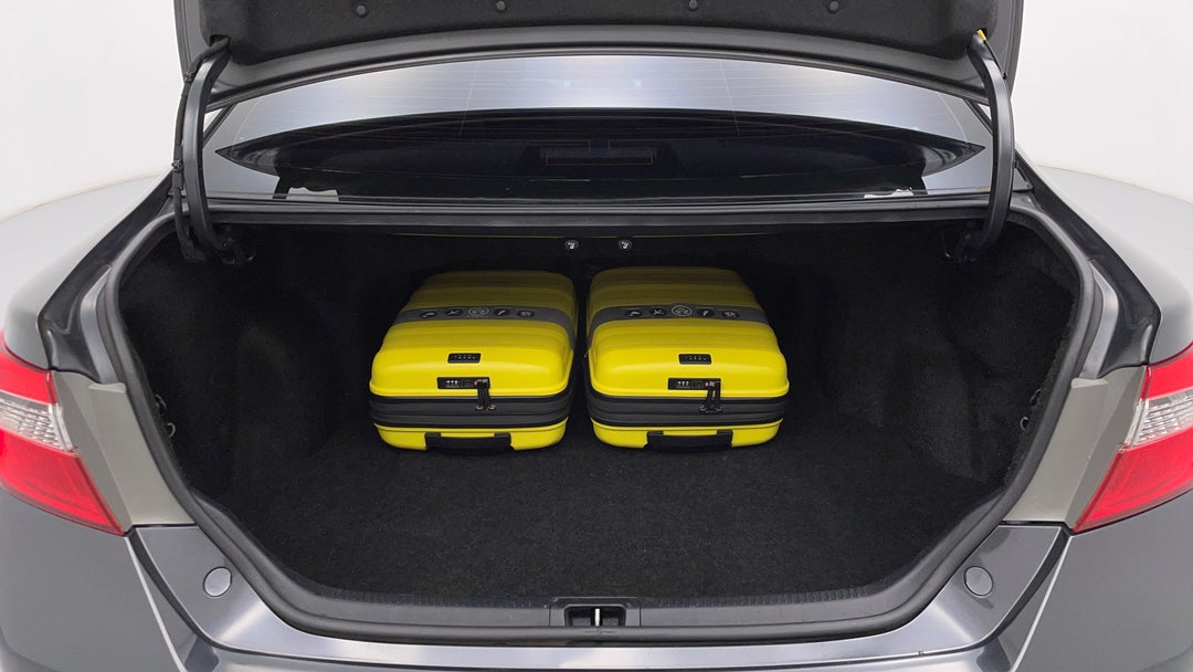 Boot Inside View with Luggage