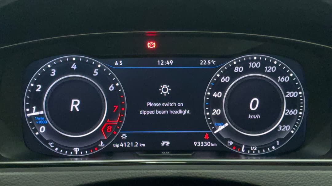 2018 Volkswagen Golf R, Automatic, 93330 km, Odometer View
