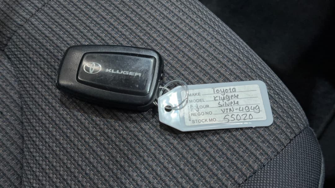 2022 Toyota Kluger Gx 2WD, Automatic, 60126 km, Key Close-up