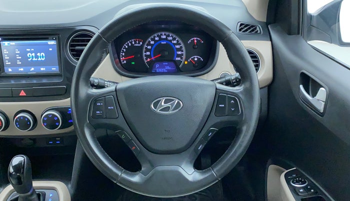 2016 Hyundai Grand i10 ASTA (O) AT 1.2 KAPPA VTVT, Petrol, Automatic, 62,603 km, Steering Wheel Close Up