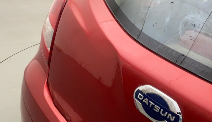 2015 Datsun Go T, Petrol, Manual, 52,098 km, Dicky (Boot door) - Slightly dented