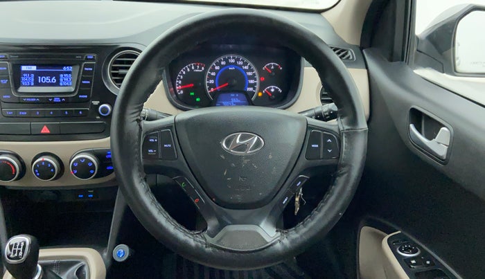 2016 Hyundai Grand i10 SPORTZ 1.2 KAPPA VTVT, Petrol, Manual, 69,989 km, Steering Wheel Close Up