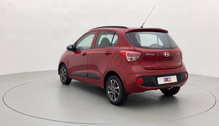 2017 Hyundai Grand i10 SPORTZ (O) 1.2 AT VTVT, Petrol, Automatic, 52,694 km, Left Back Diagonal