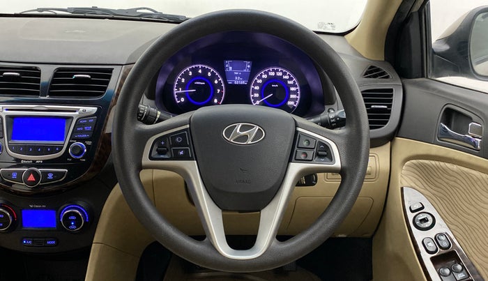 2012 Hyundai Verna FLUIDIC 1.6 SX VTVT, Petrol, Manual, 53,205 km, Steering Wheel Close Up