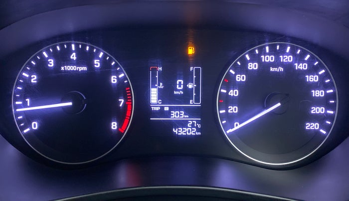 2017 Hyundai Elite i20 SPORTZ 1.2, CNG, Manual, 43,252 km, Odometer Image