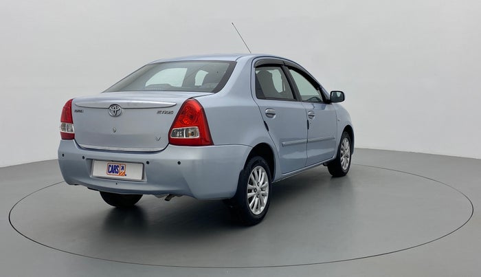 2011 Toyota Etios V, Petrol, Manual, 1,06,360 km, Right Back Diagonal
