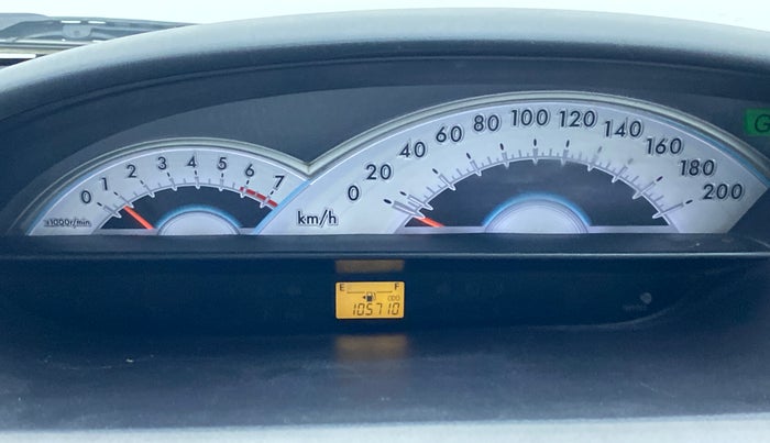 2011 Toyota Etios V, Petrol, Manual, 1,06,360 km, Odometer Image