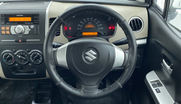 2014 Maruti Wagon R 1.0 LXI, Petrol, Manual, 2,060 km, Steering Wheel Close Up