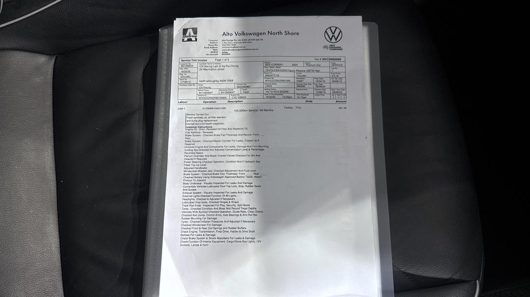 2019 Volkswagen Tiguan Allspace 162 Tsi Highline, Automatic, 63317 km, Service History