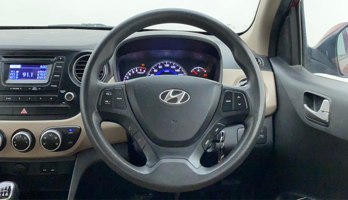 2015 Hyundai Grand i10 SPORTZ 1.2 KAPPA VTVT, Petrol, Manual, 22,010 km, Steering Wheel Close Up