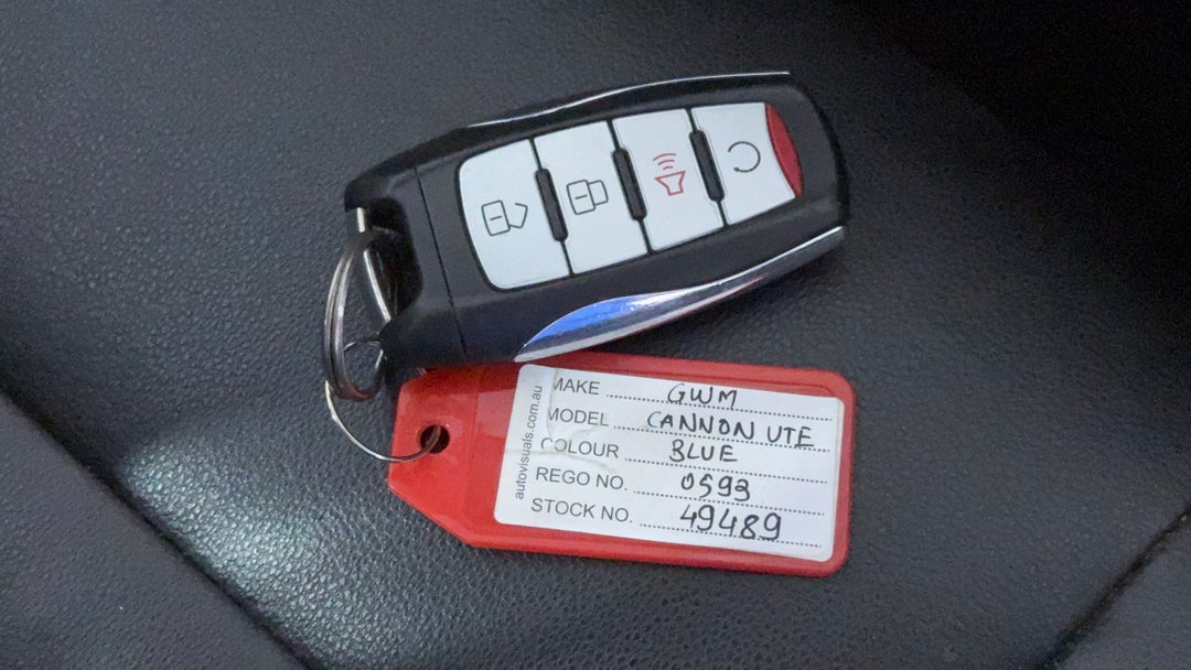 2021 GWM Ute Cannon (4x4), Automatic, 49043 km, Key Close-up