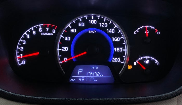 2017 Hyundai Grand i10 SPORTZ (O) 1.2 AT VTVT, Petrol, Automatic, 42,152 km, Odometer Image