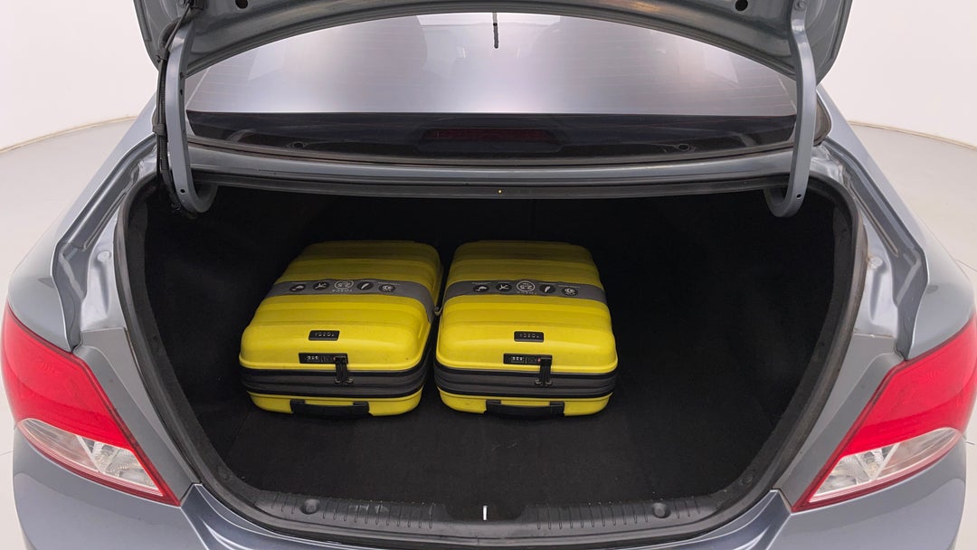 Boot Inside View with Luggage