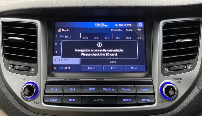 2018 Hyundai Tucson 2WD MT DIESEL, Diesel, Manual, 63,440 km, Infotainment system - GPS Card not working/missing