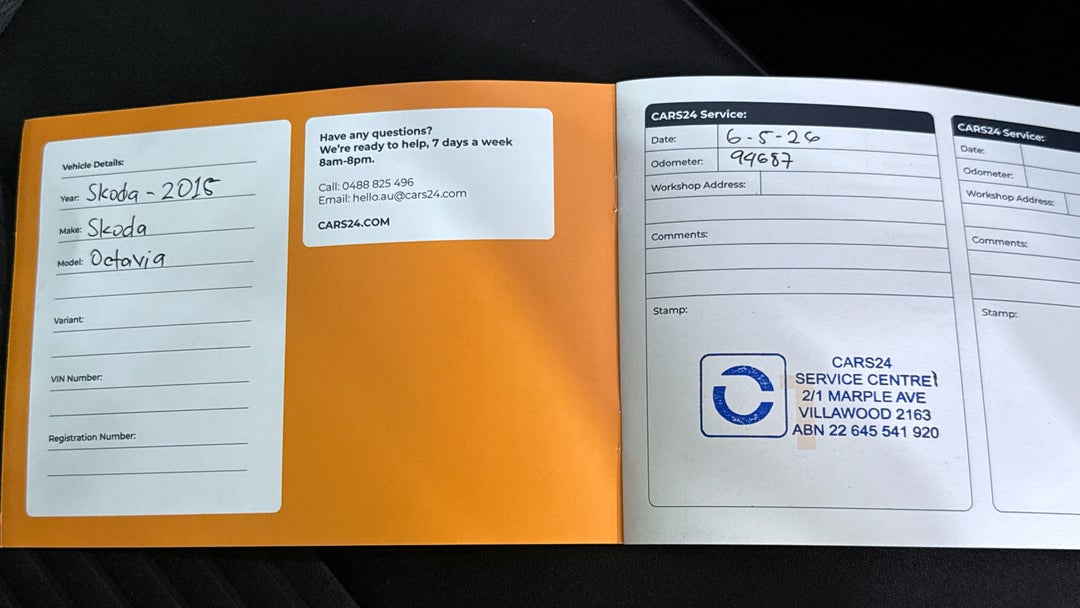 2015 SKODA Octavia Rs 162 Tsi, Automatic, 94691 km, Service History
