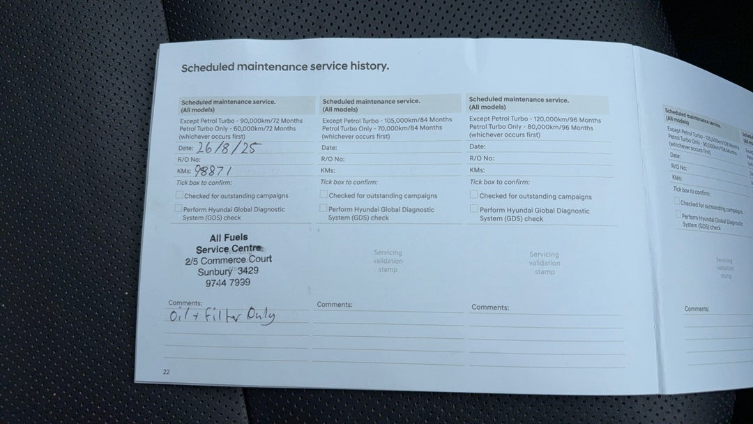 Service History