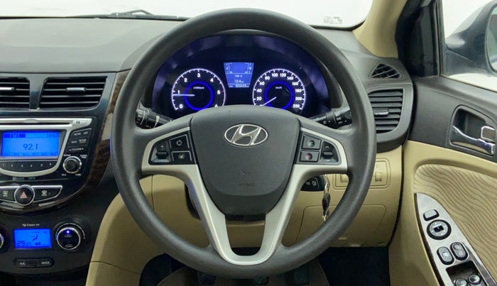 2013 Hyundai Verna FLUIDIC 1.6 SX CRDI, Diesel, Manual, 50,517 km, Steering Wheel Close Up