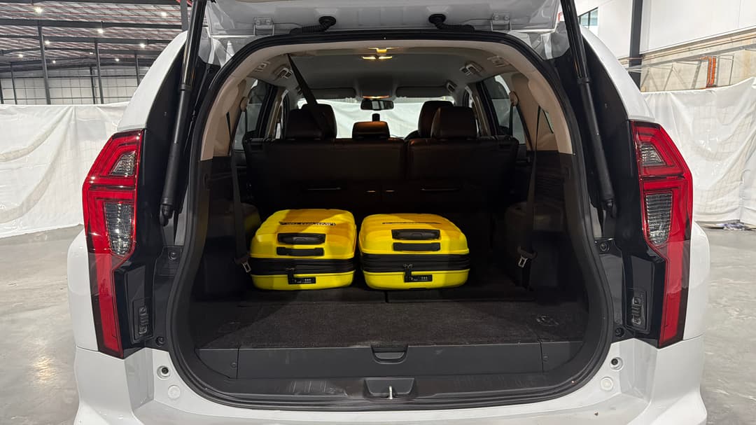 2021 Mitsubishi Pajero Sport Exceed (4x4) 7 Seat, Automatic, 58563 km, Boot Inside View with Luggage