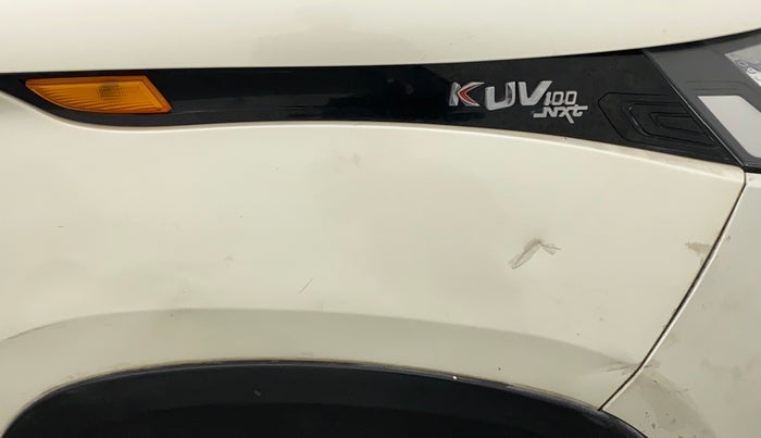 2017 Mahindra KUV 100 NXT K4+ 6S, Petrol, Manual, 43,392 km, Right fender - Slightly dented