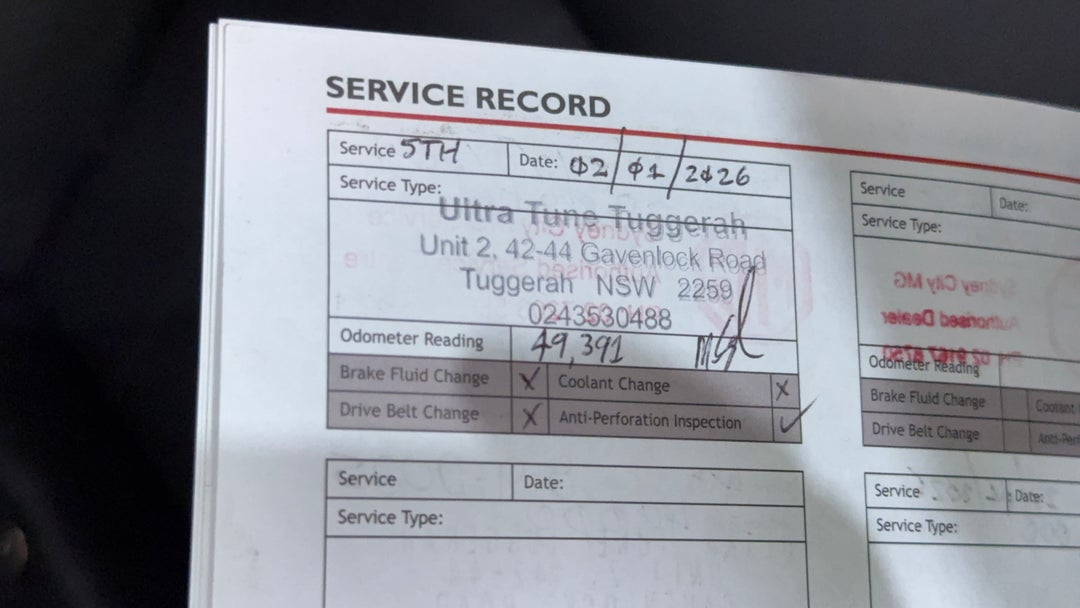 2021 MG Zst Vibe, Automatic, 49524 km, Service History