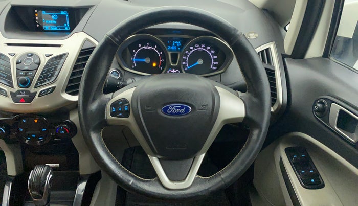 2016 Ford Ecosport TITANIUM 1.5L PETROL AT, CNG, Automatic, 51,228 km, Steering Wheel Close Up