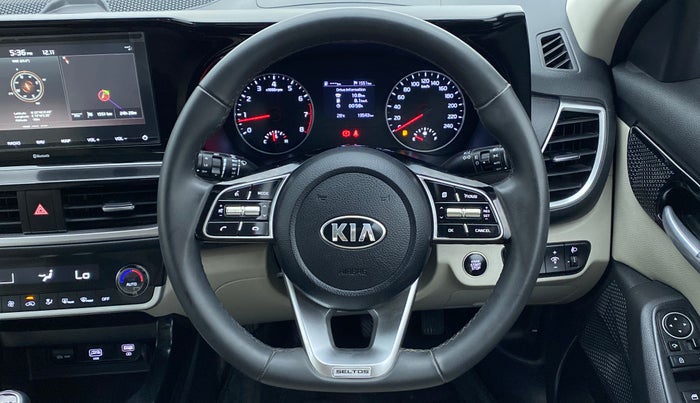 2021 KIA SELTOS HTX 1.5 PETROL MT, Petrol, Manual, 19,581 km, Steering Wheel Close Up