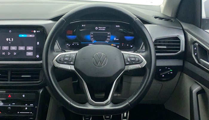 2022 Volkswagen TAIGUN TOPLINE 1.0 TSI MT, Petrol, Manual, 27,861 km, Steering Wheel Close Up