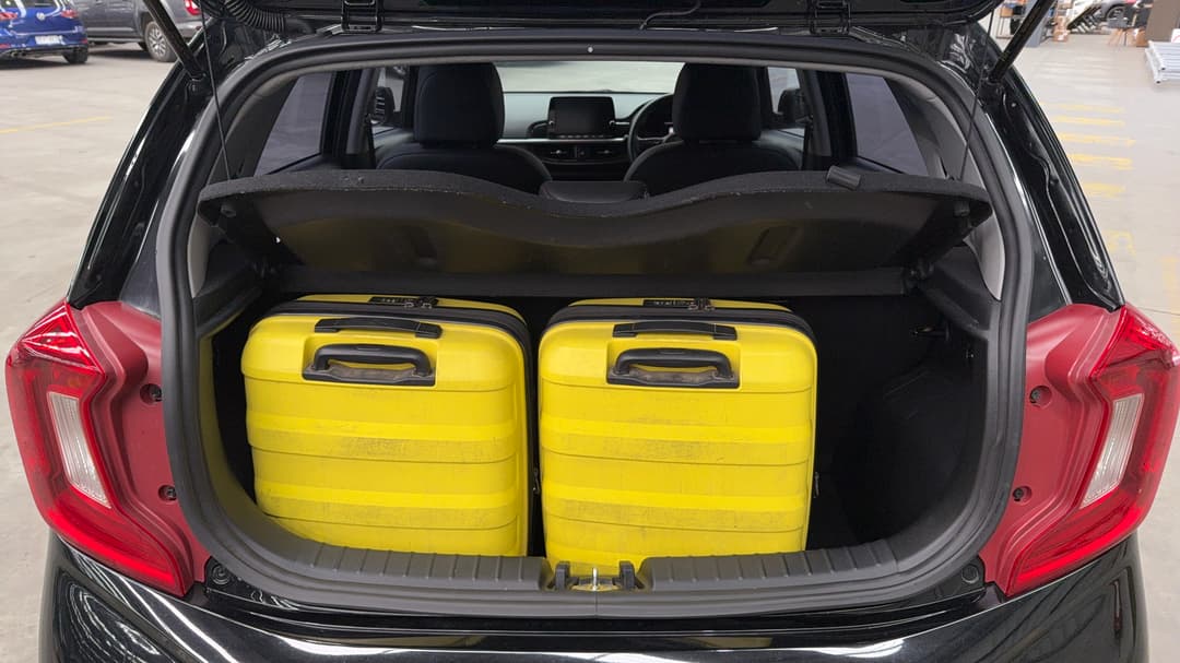 2022 Kia Picanto Gt-line (pe), Automatic, 19794 km, Boot Inside View with Luggage