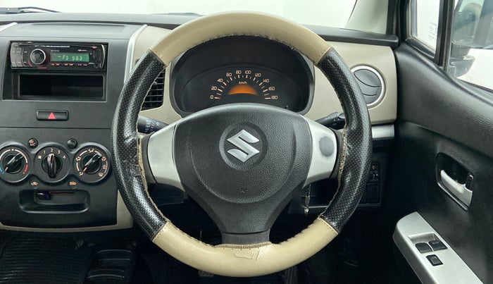 2014 Maruti Wagon R 1.0 LXI, Petrol, Manual, 63,566 km, Steering Wheel Close Up