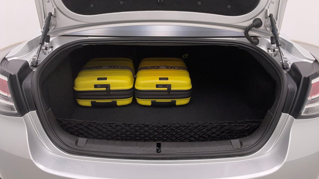 Boot Inside View with Luggage