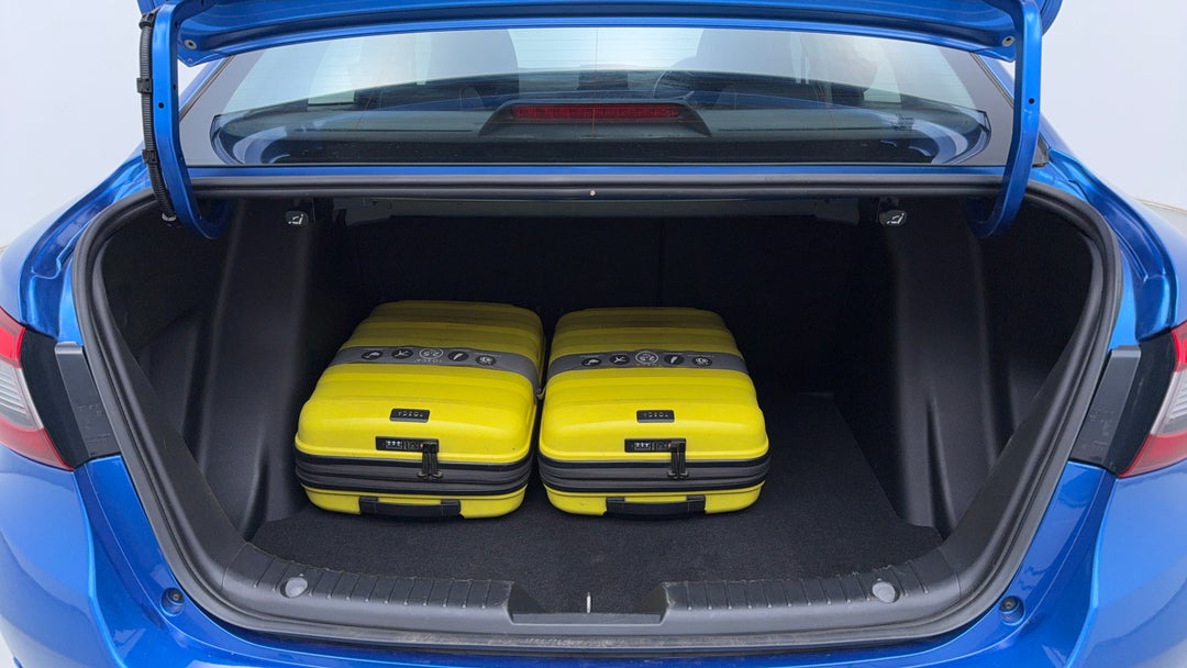 Boot Inside View with Luggage