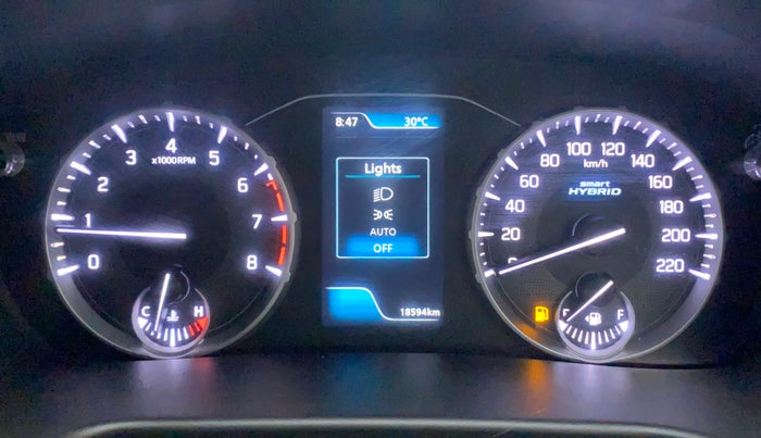 2023 Maruti BREZZA ZXI + SMART HYBRID DUAL TONE, Petrol, Manual, 18,594 km, Odometer Image